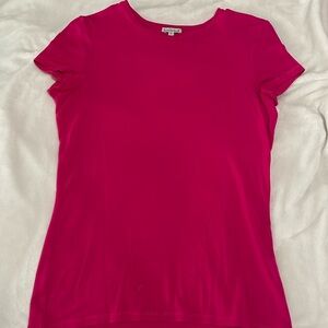 Kettlewell short sleeve silky tee.  Fuchsia